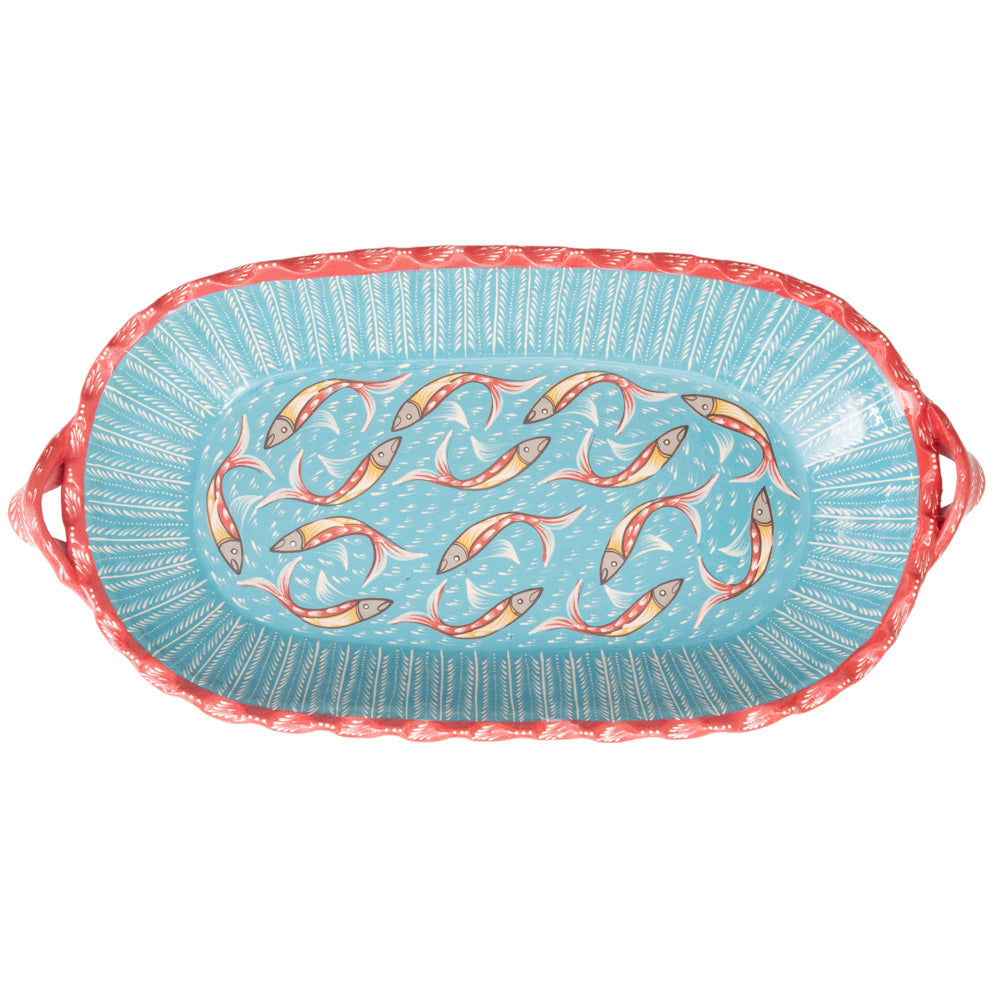 Peces de Capula Twisting Rim Rectangular Tray