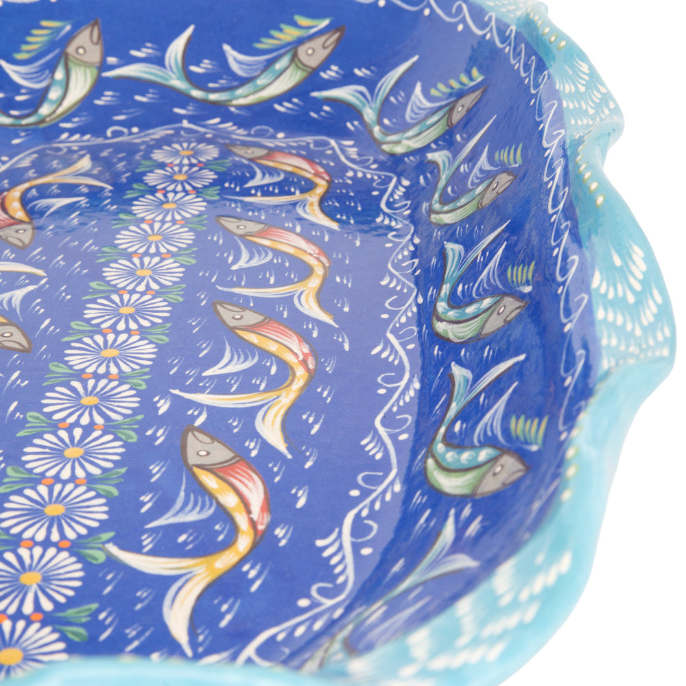 Peces de Capula Twisting Rim Rectangular Tray