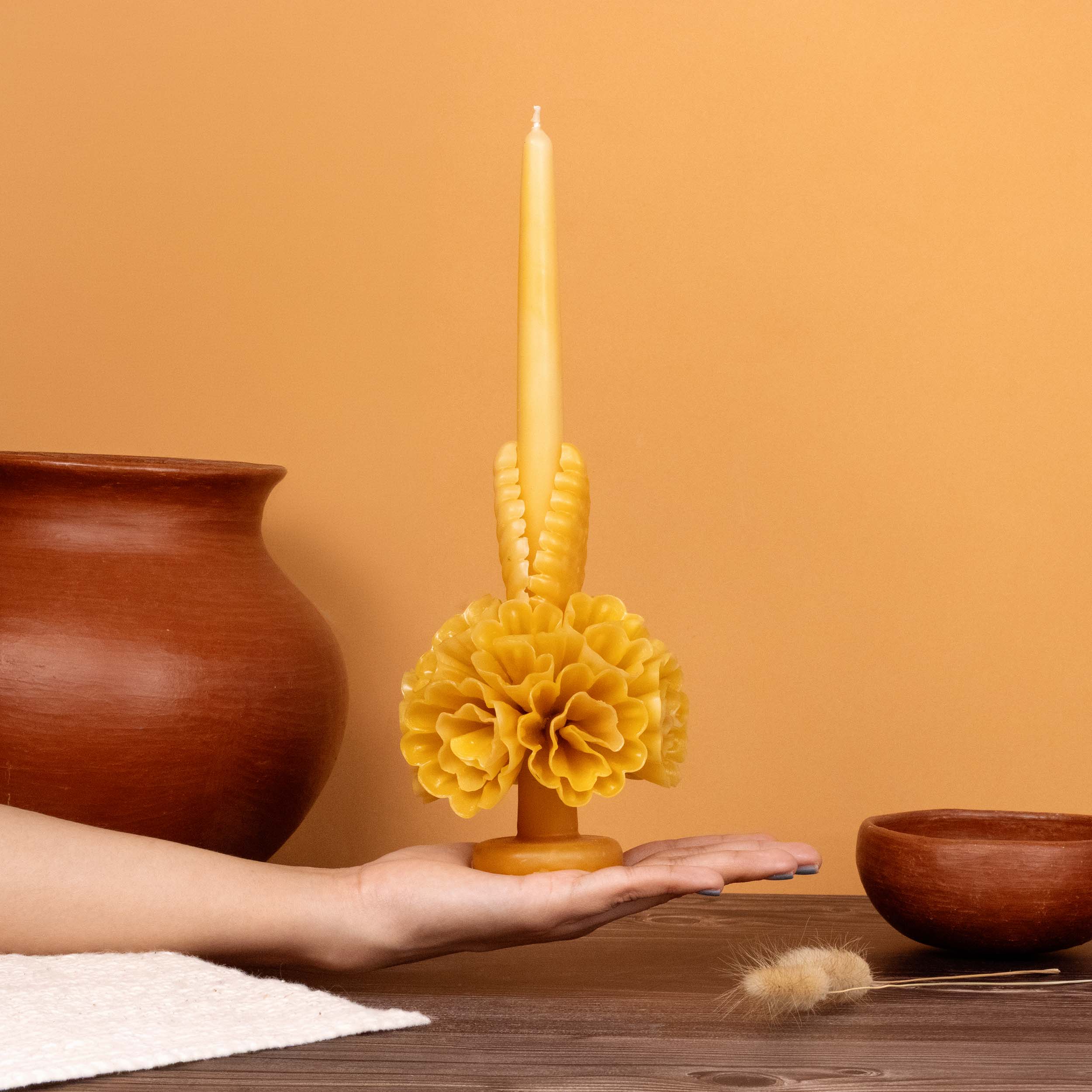Flores de Teotitlán Clavel Candle