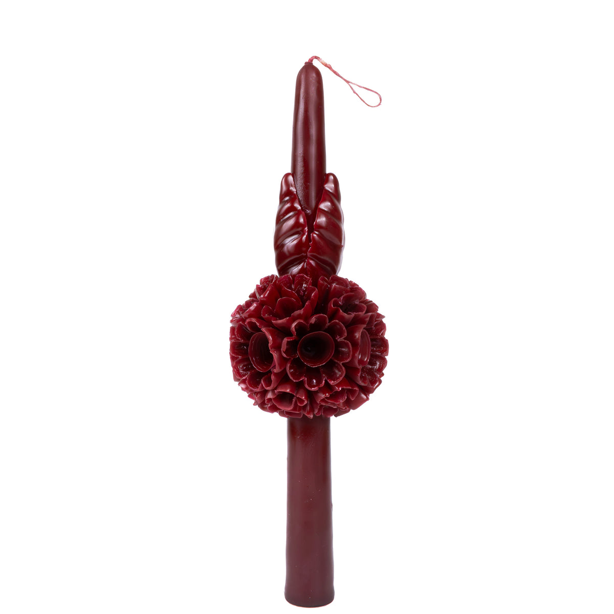Flores de Teotitlán Tapered Candle with Sphere