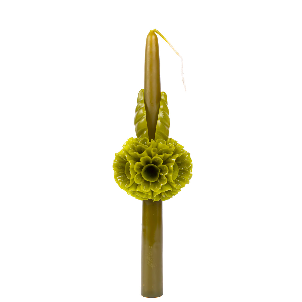 Flores de Teotitlán Tapered Candle with Sphere
