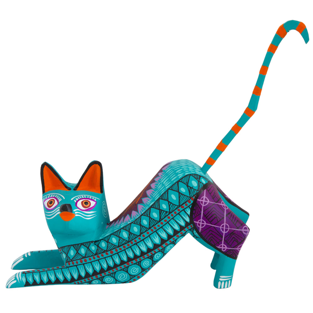 X-Large Cat Alebrije with Frets
