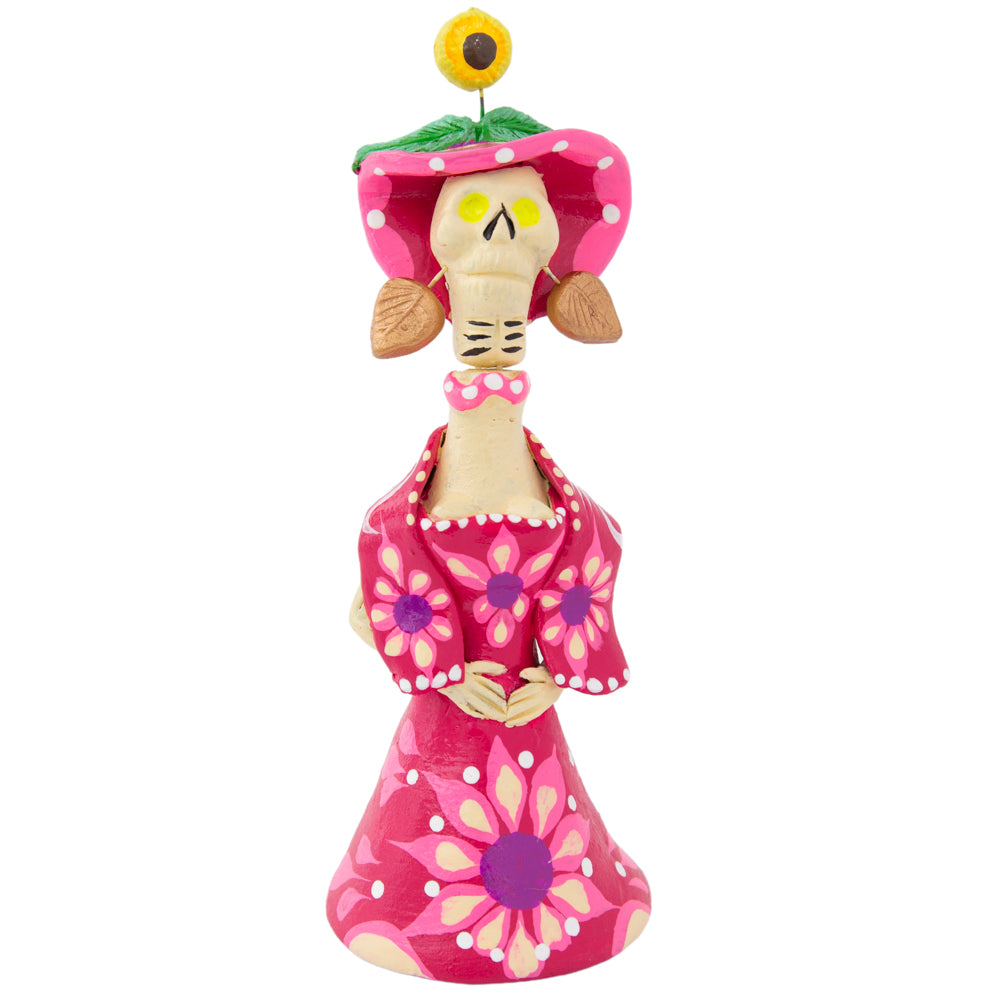 Metepec Catrina Clay Sculpture