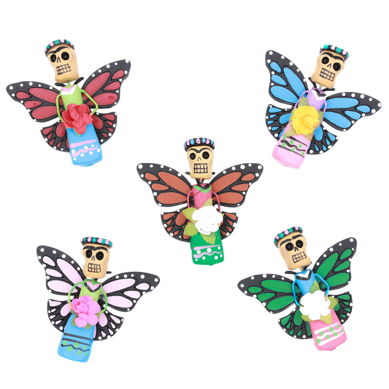 Butterfly Tehuanas Clay Fridge Magnet