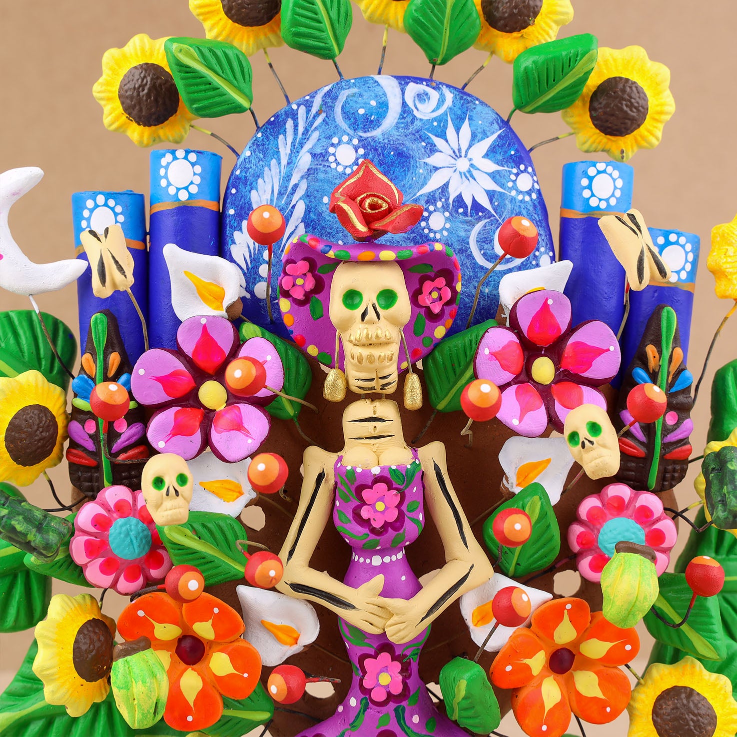 Day of the Dead Catrina Tree of Life 1ft Sculpture