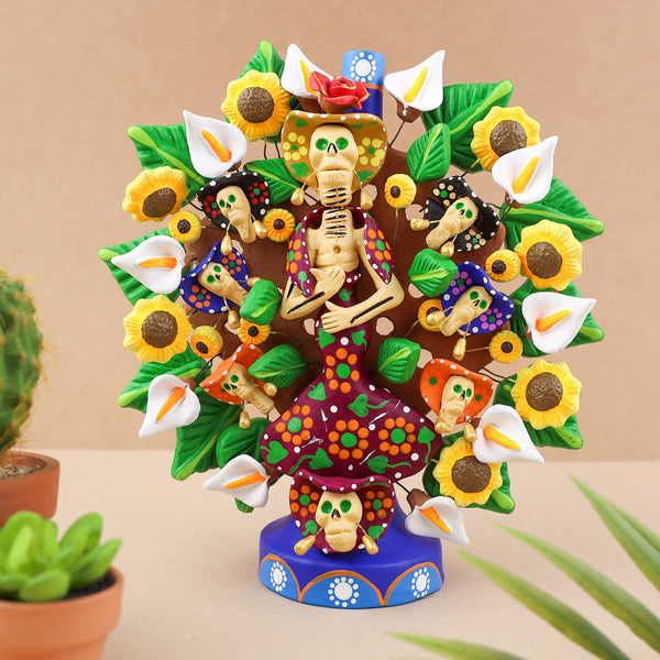 Day of the Dead Las Catrinas Tree of Life Sculpture