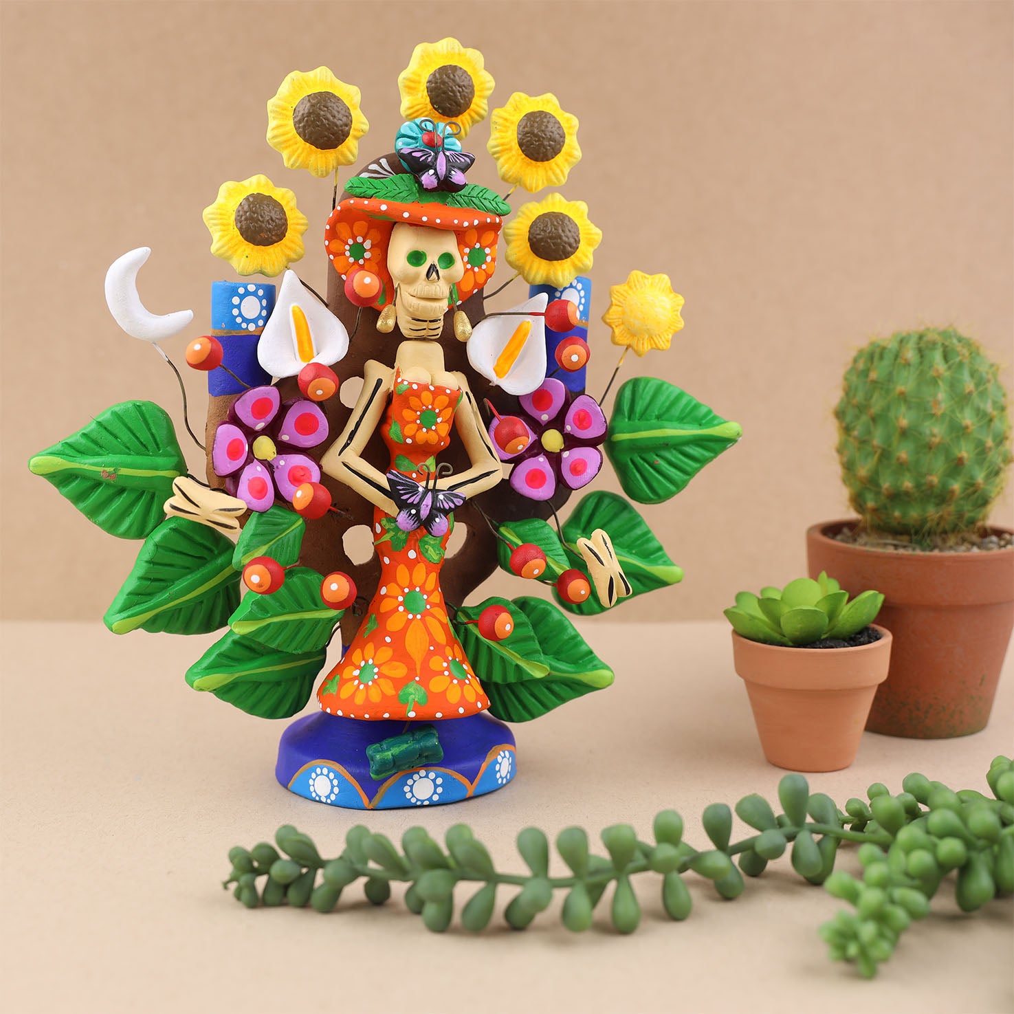 Day of the Dead Simply Catrina Tree of Life Sculpture