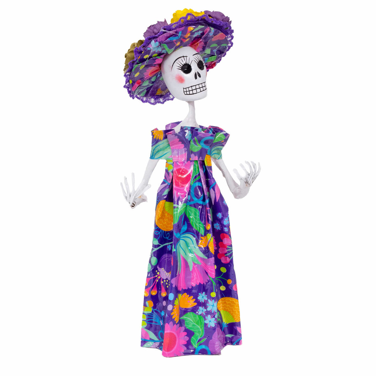 Papier-Mâché Traditional Catrina Sculpture