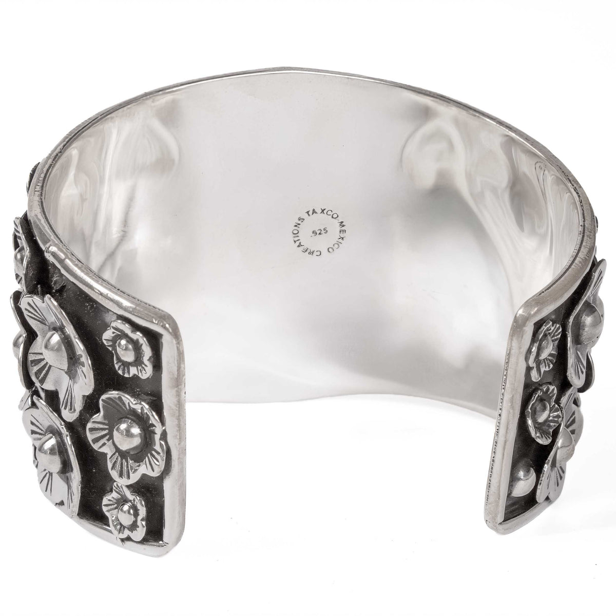 Sterling Silver Calavera Cuff Bracelet
