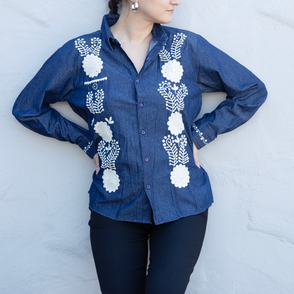 Carranza Button Up Denim Shirt | Lolo Mercadito