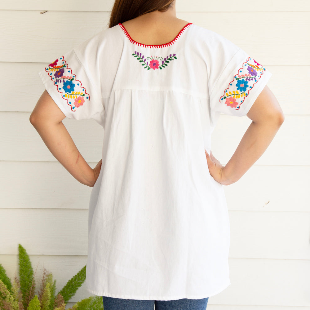 Chilac Embroidered Mexican Blouse