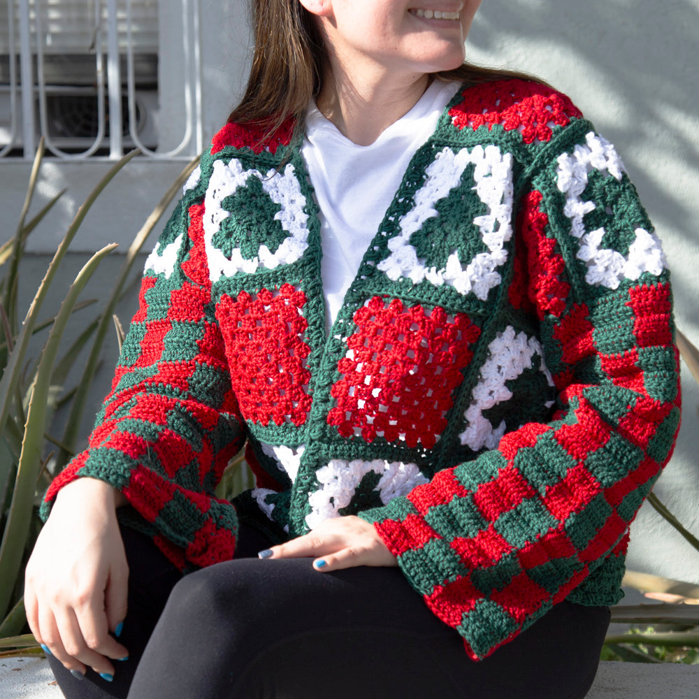 Aguascalientes Crochet Christmas Cardigan