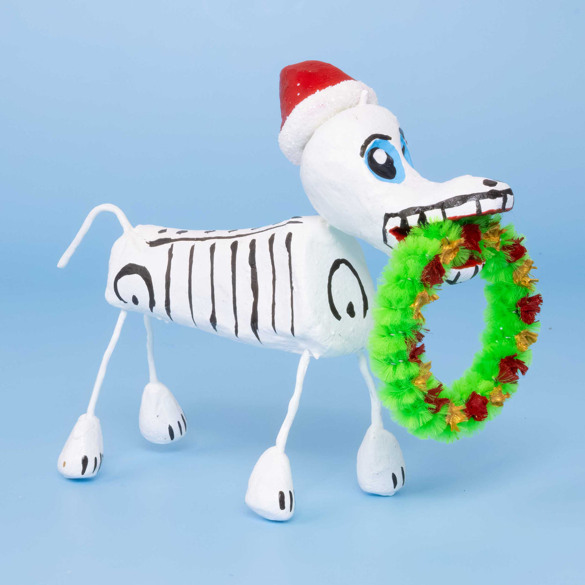 Clay Xoloitzcuintle Christmas Day of the Dead Dog