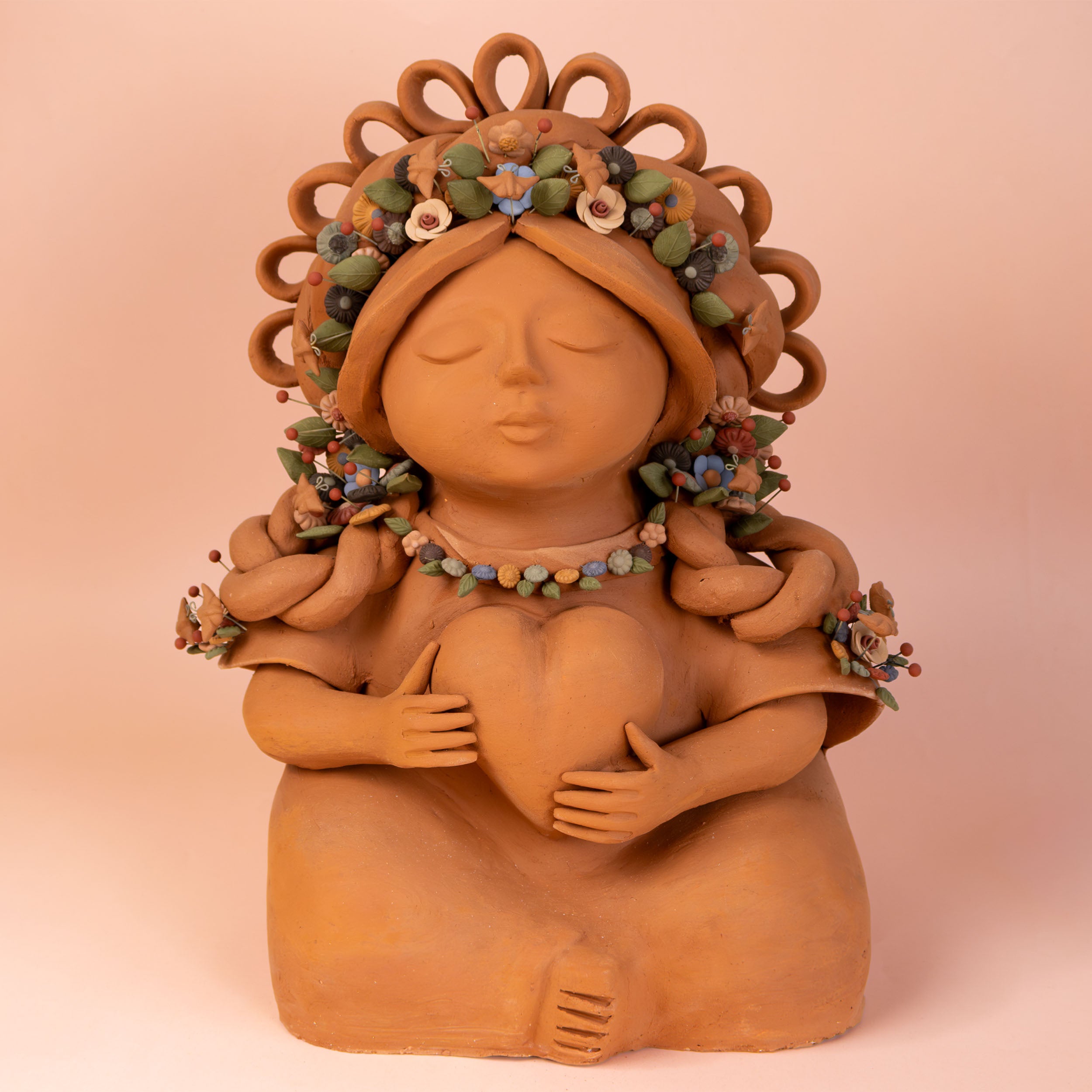 Pachamama Barro Pigmentado Sculpture