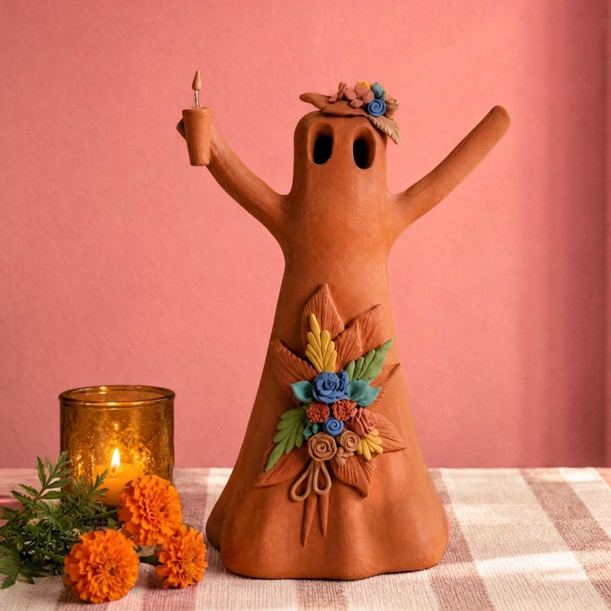 Natural Clay Fantasmita Sculpture