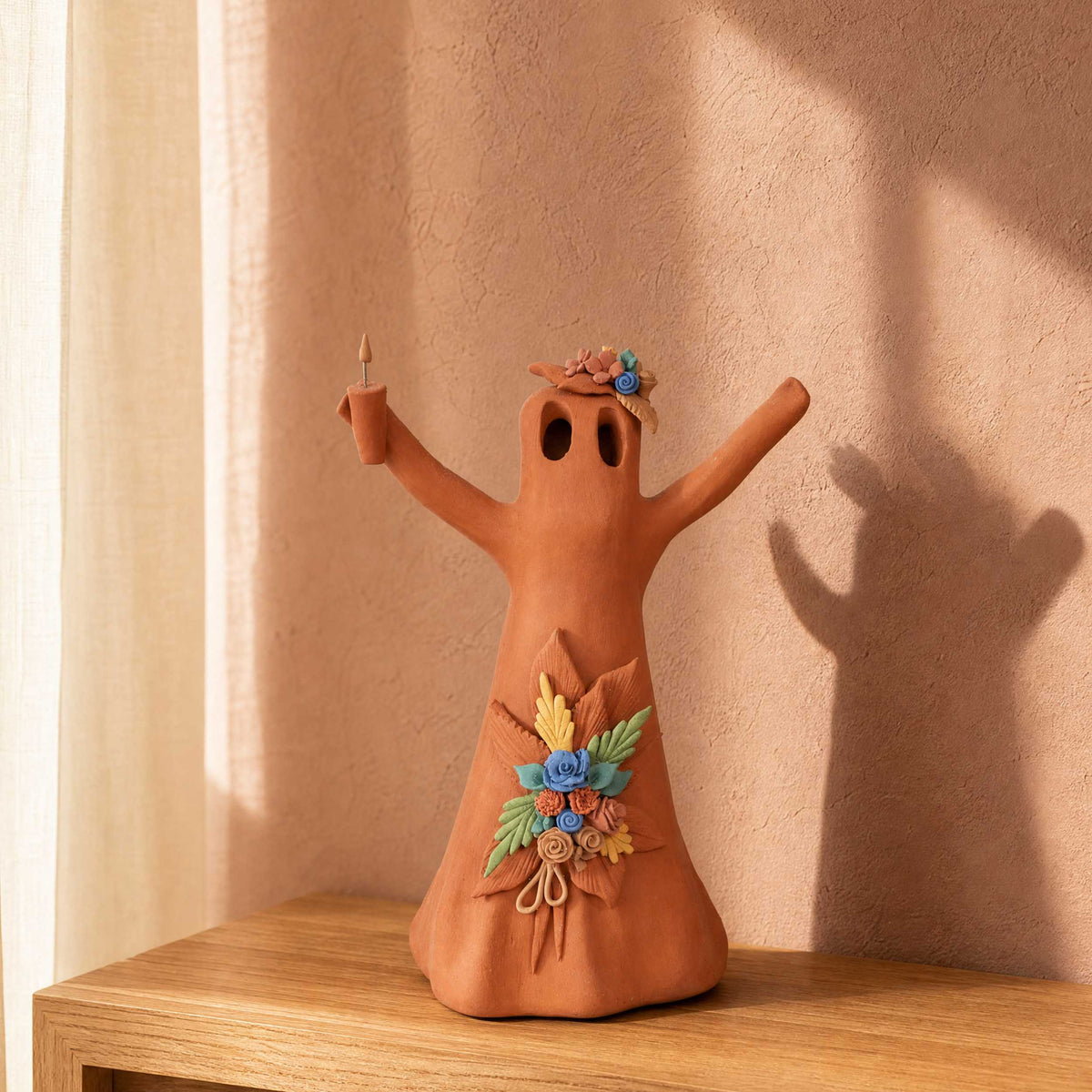 Natural Clay Fantasmita Sculpture