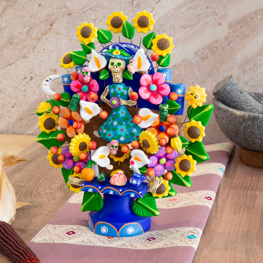 Day of the Dead Catrina Tree of Life 1ft Sculpture