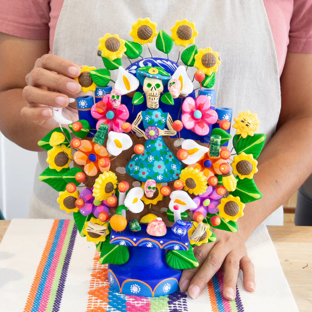 Day of the Dead Catrina Tree of Life 1ft Sculpture