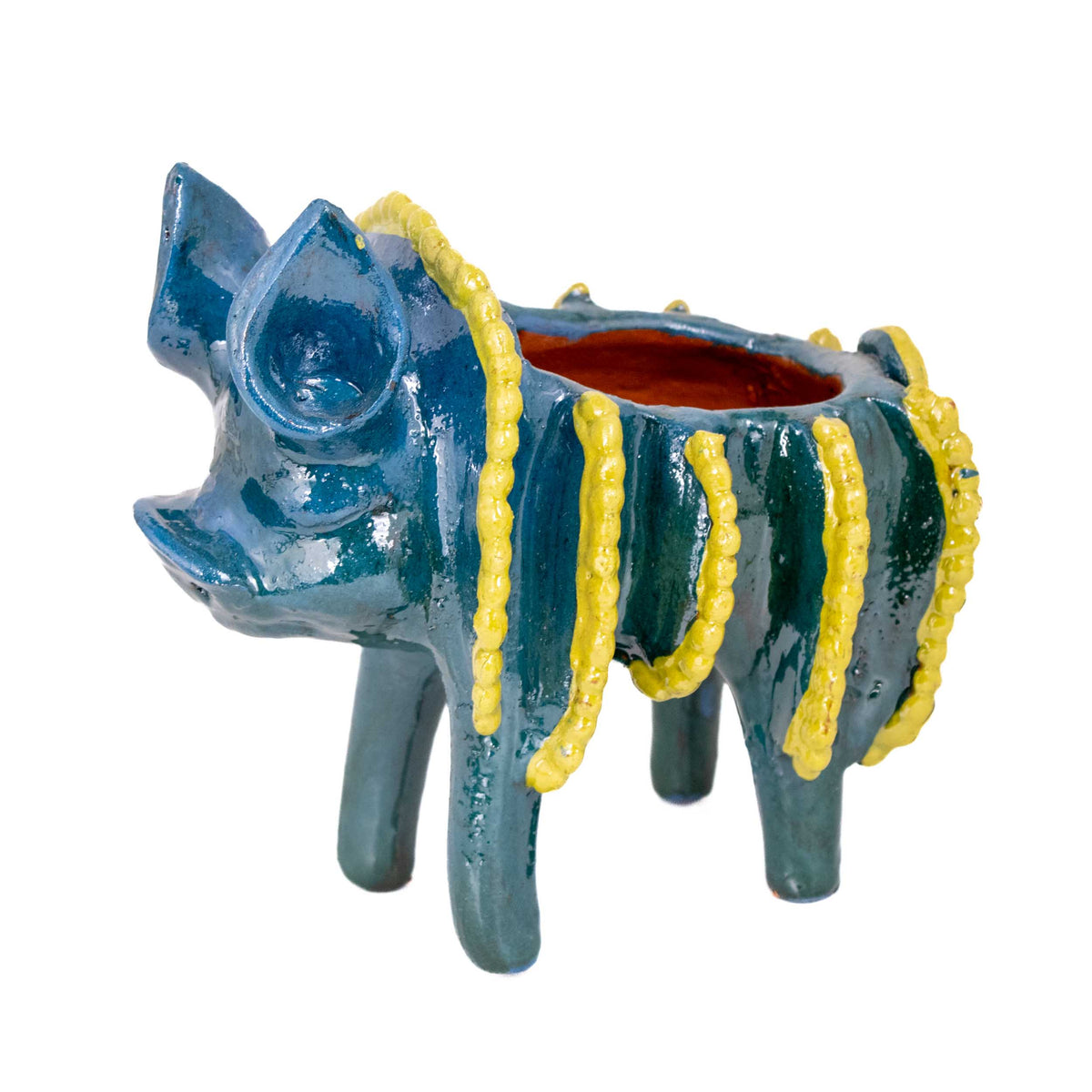 Cochinito Piñalado Decorative Bowl Sculpture