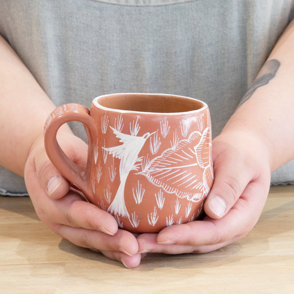 Huancito Hand-Painted Clay Mug
