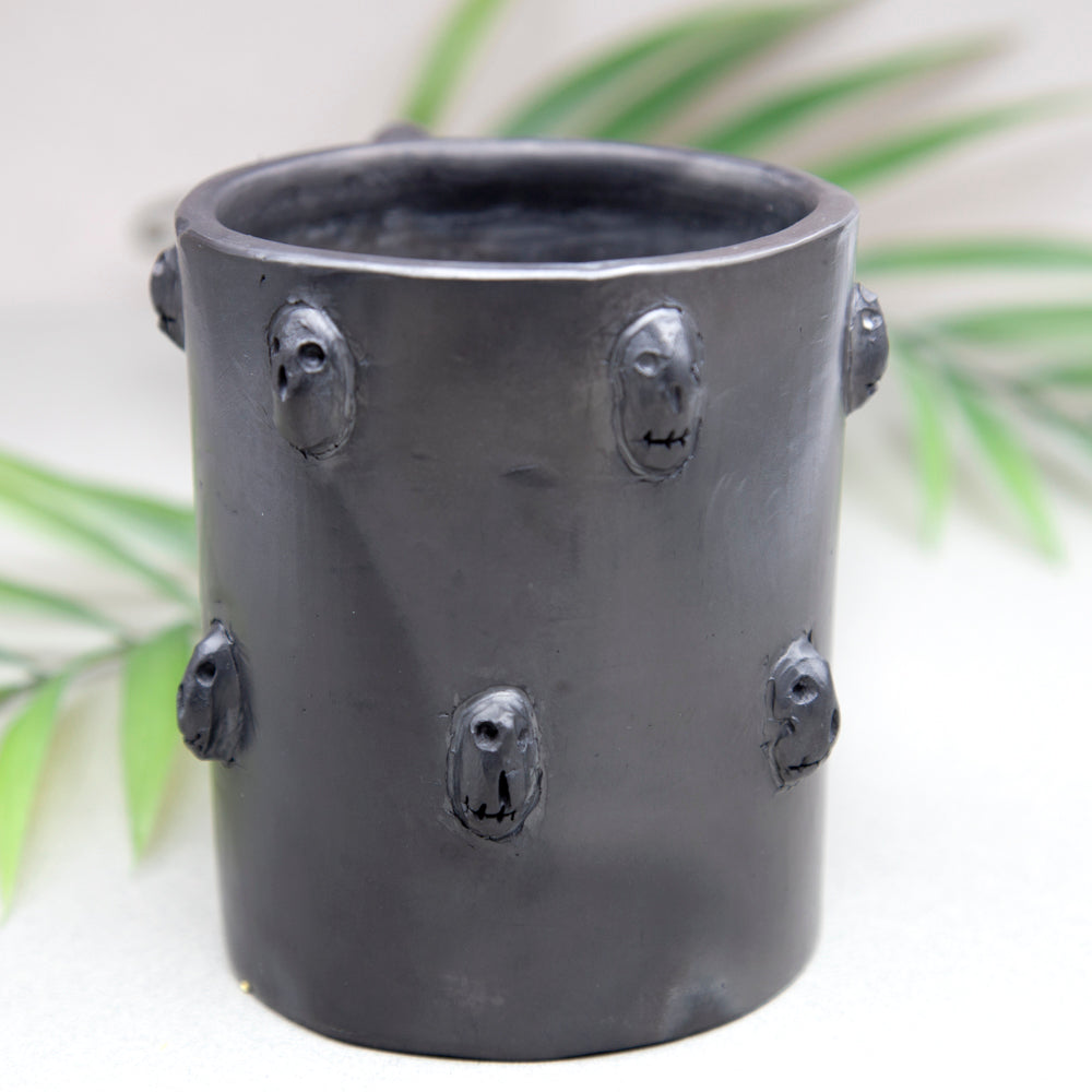 Barro Negro Tzompantli Skulls Mug