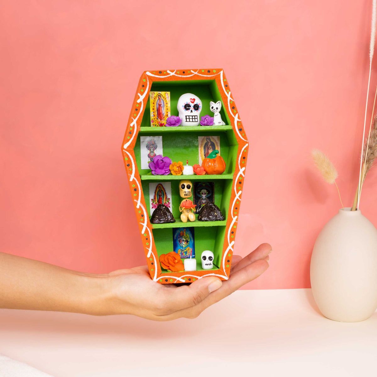 Día de Muertos Altar Coffin Shadow Box