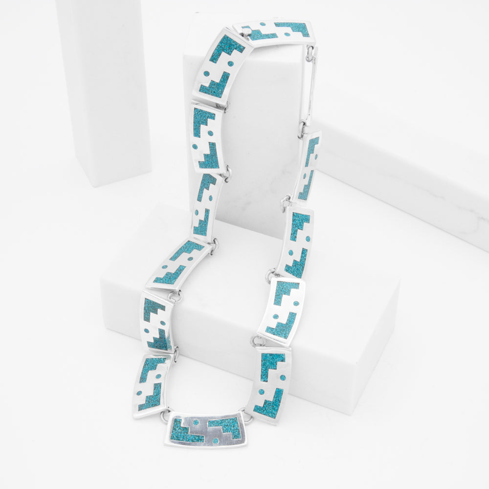 Sterling Silver Taxco's Stairs Necklace