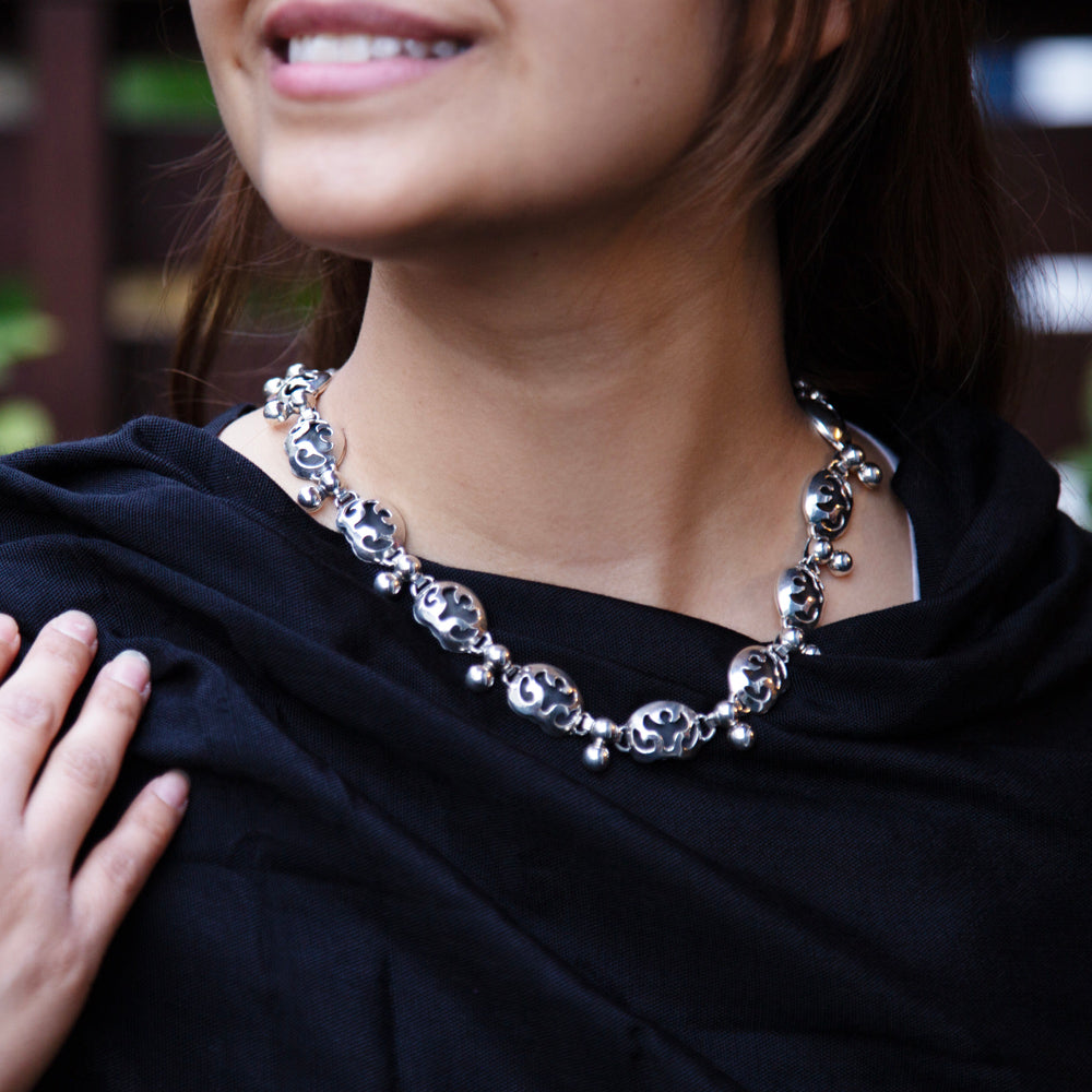 Sterling Silver Crustacea Necklace