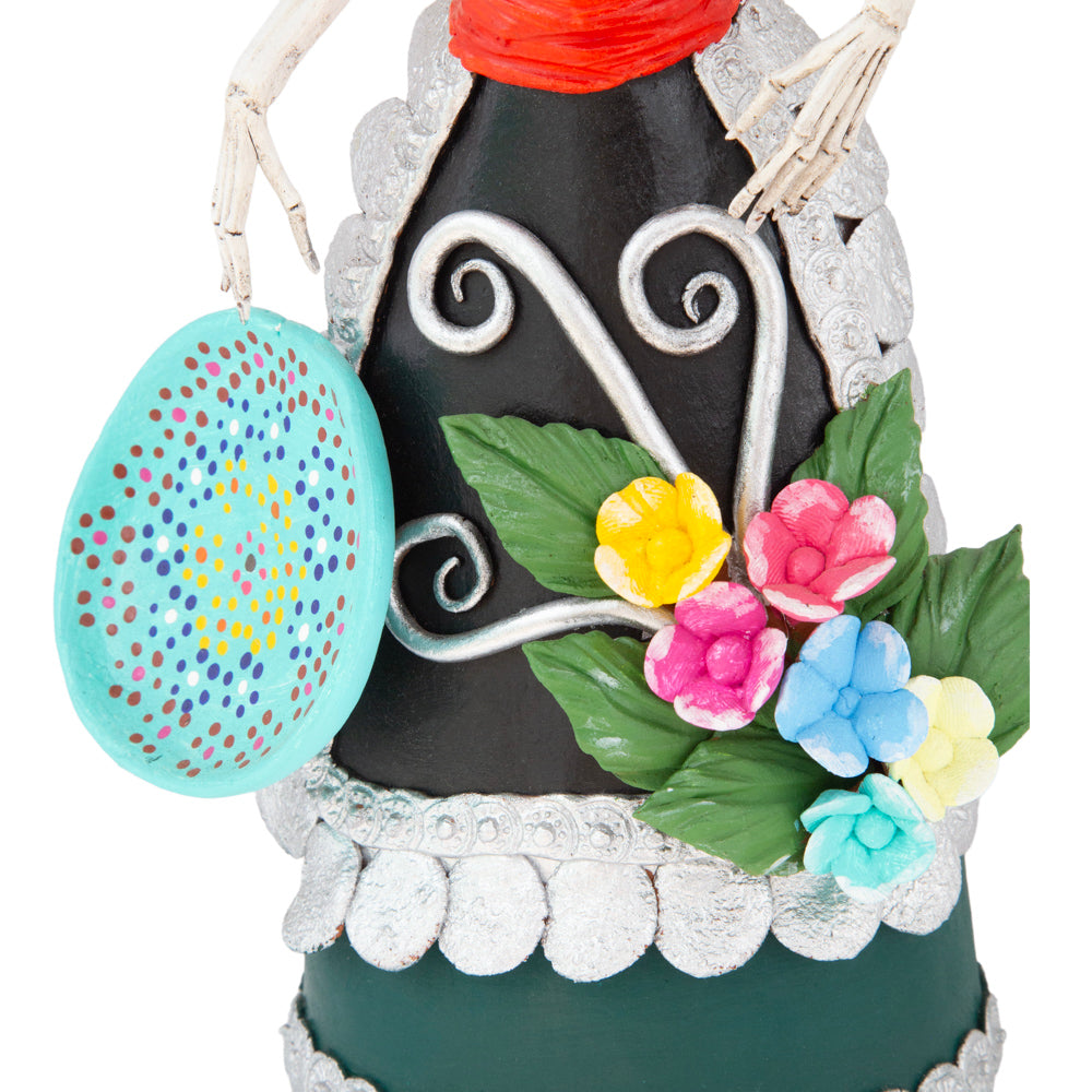 Adelita Catrina Clay Sculpture