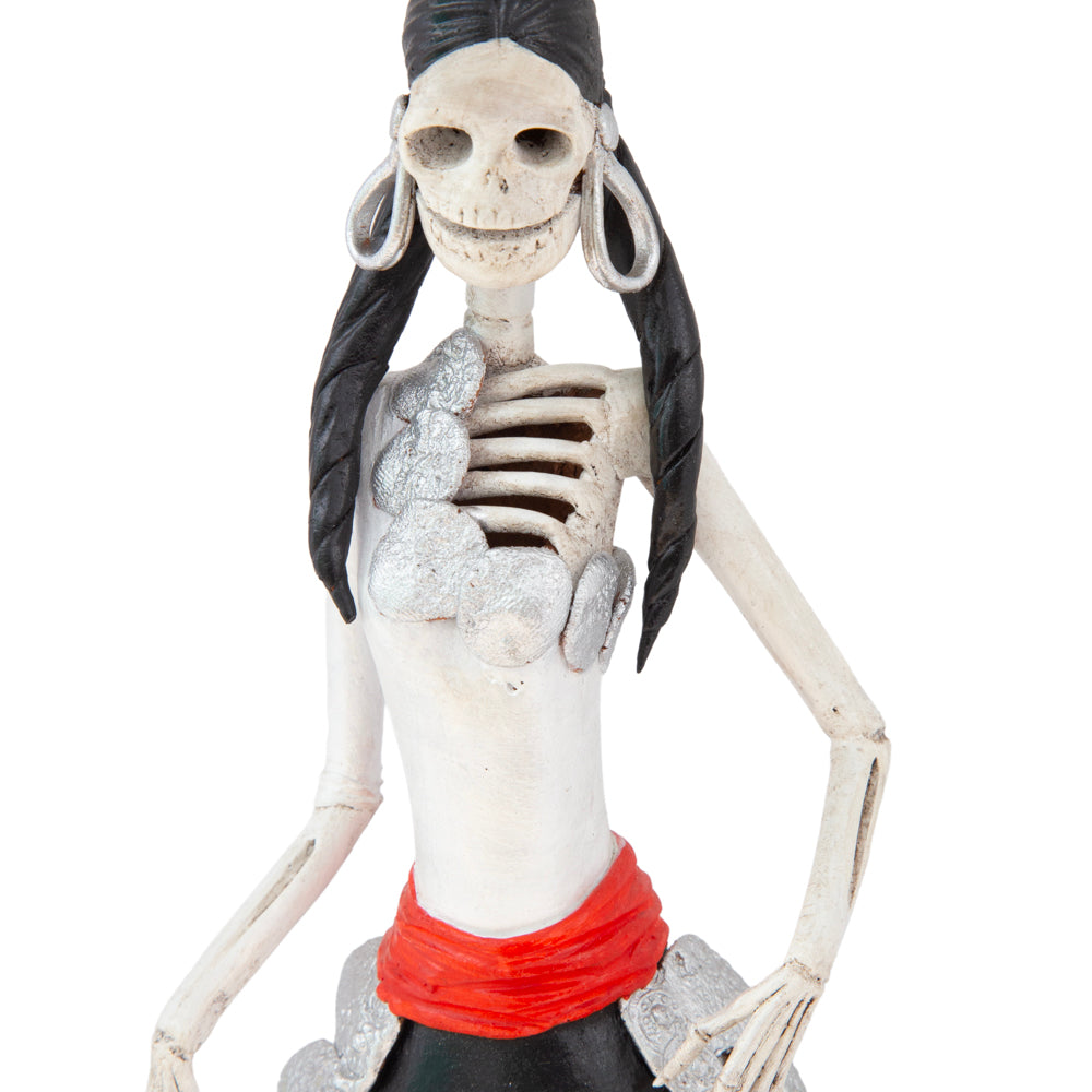 Adelita Catrina Clay Sculpture