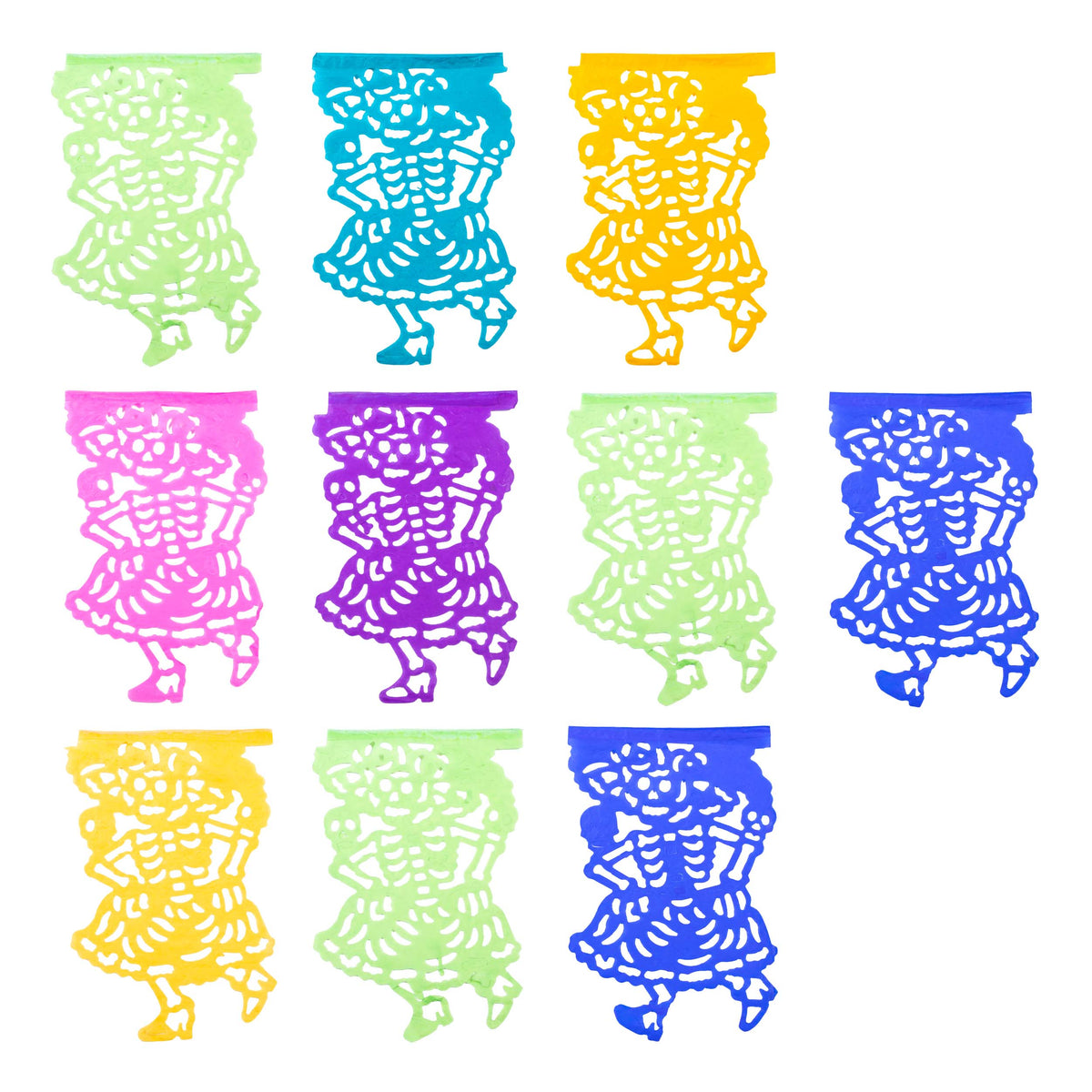 Dancing Catrina Papel Picado Banner