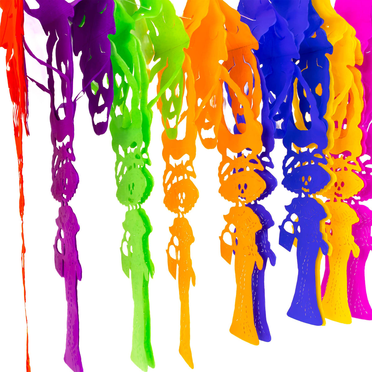 Colorful Catrina Papel Picado Banner