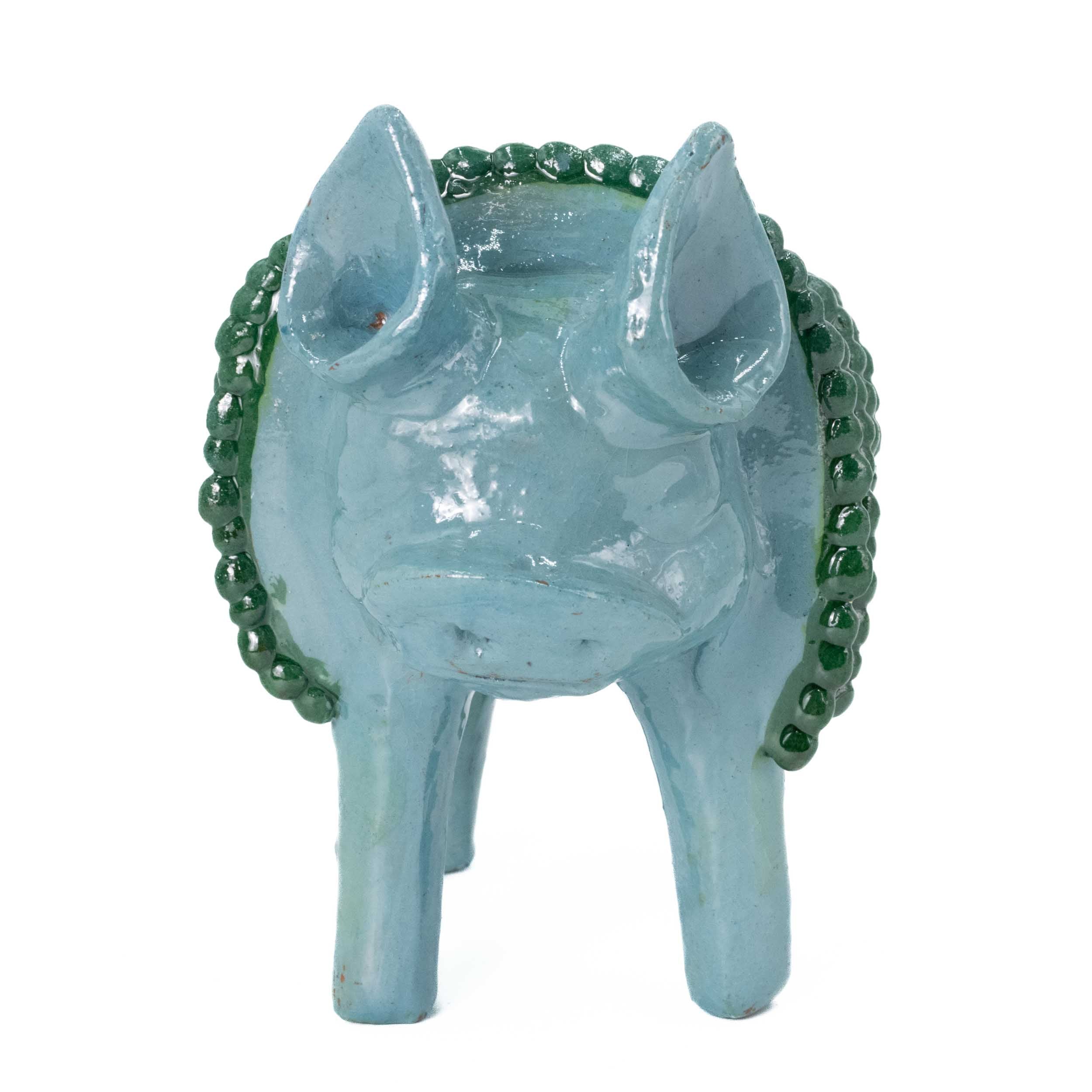 Cochinito Piñalado Decorative Bowl Sculpture