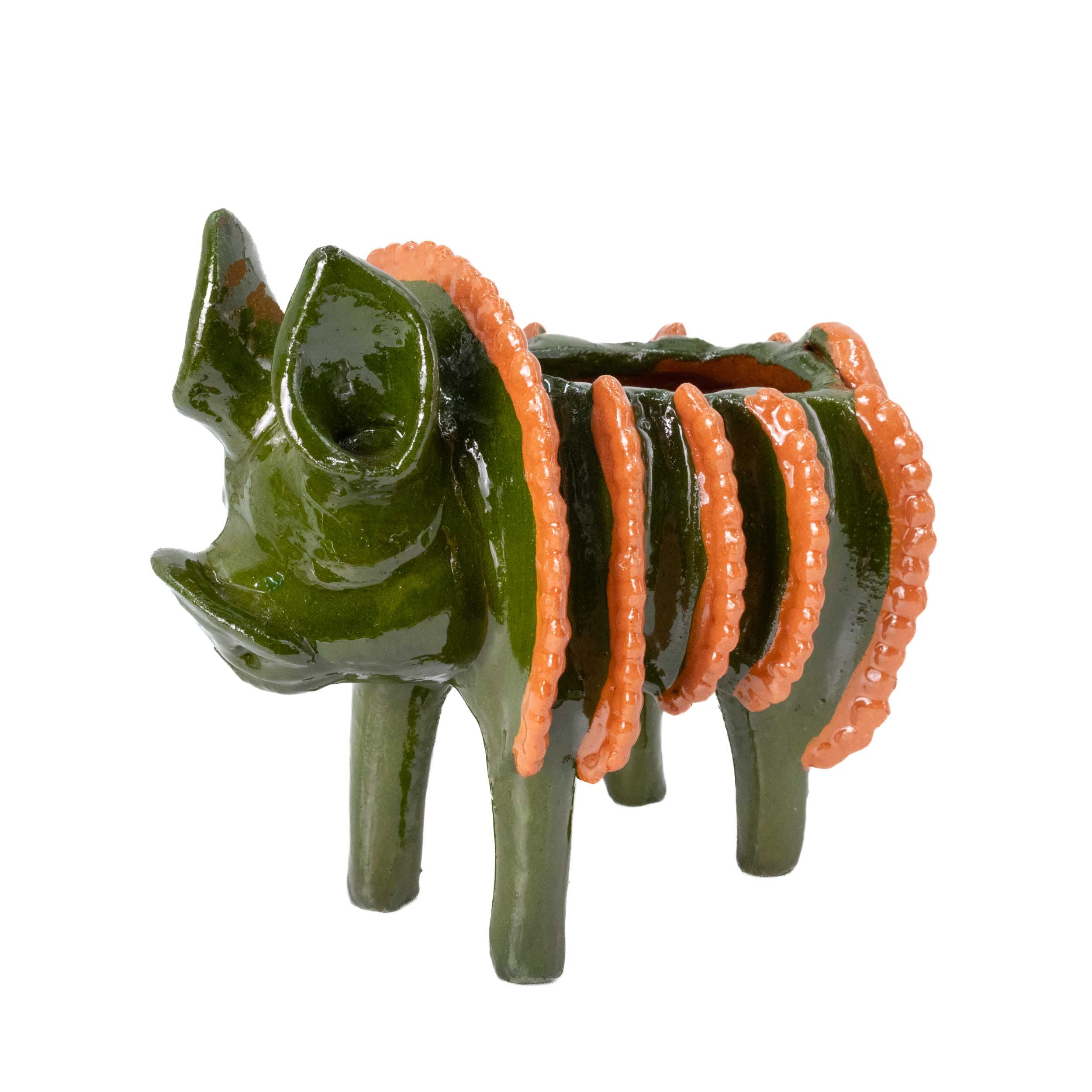 Cochinito Piñalado Decorative Bowl Sculpture