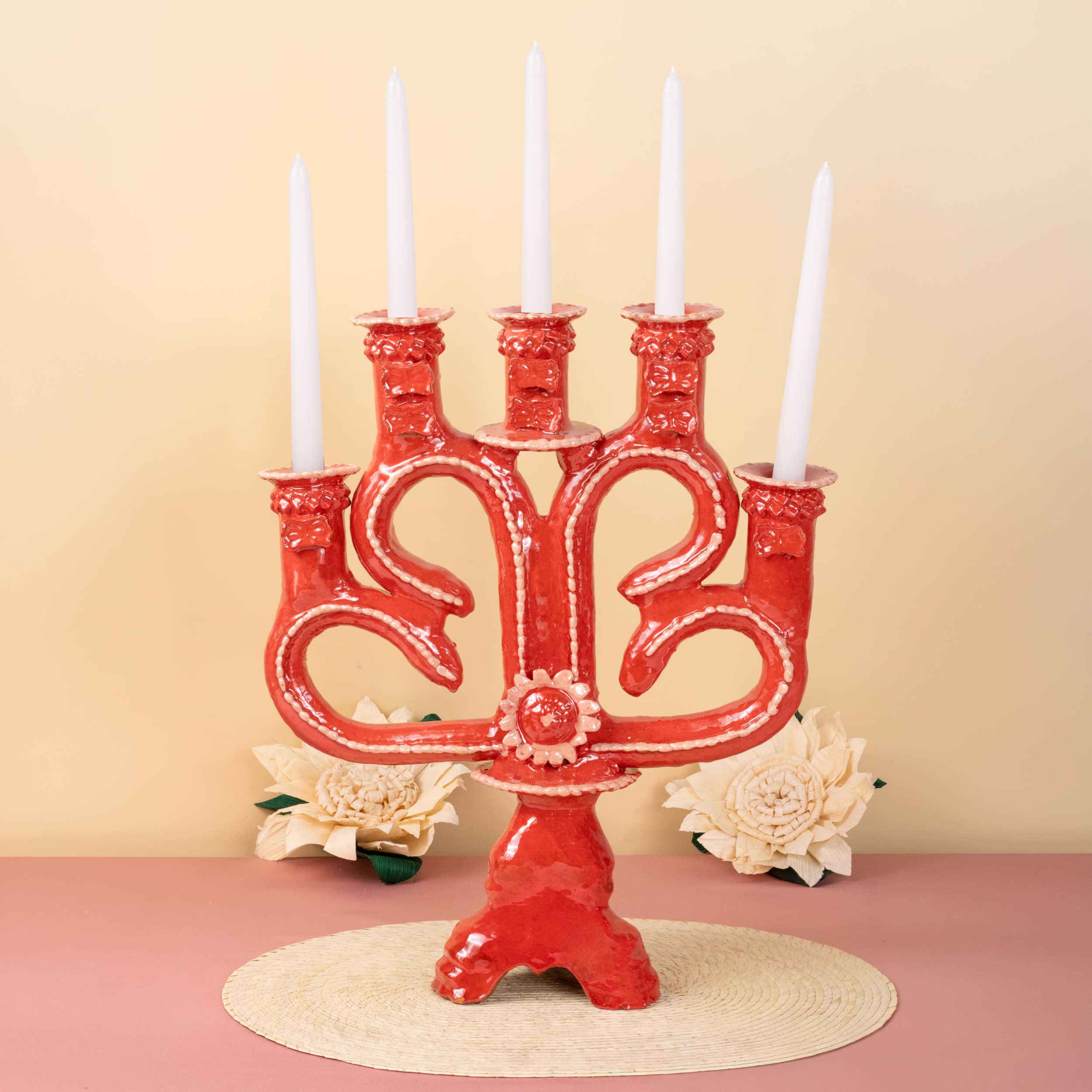 Corazón Luminar 5-Candle Candelabra