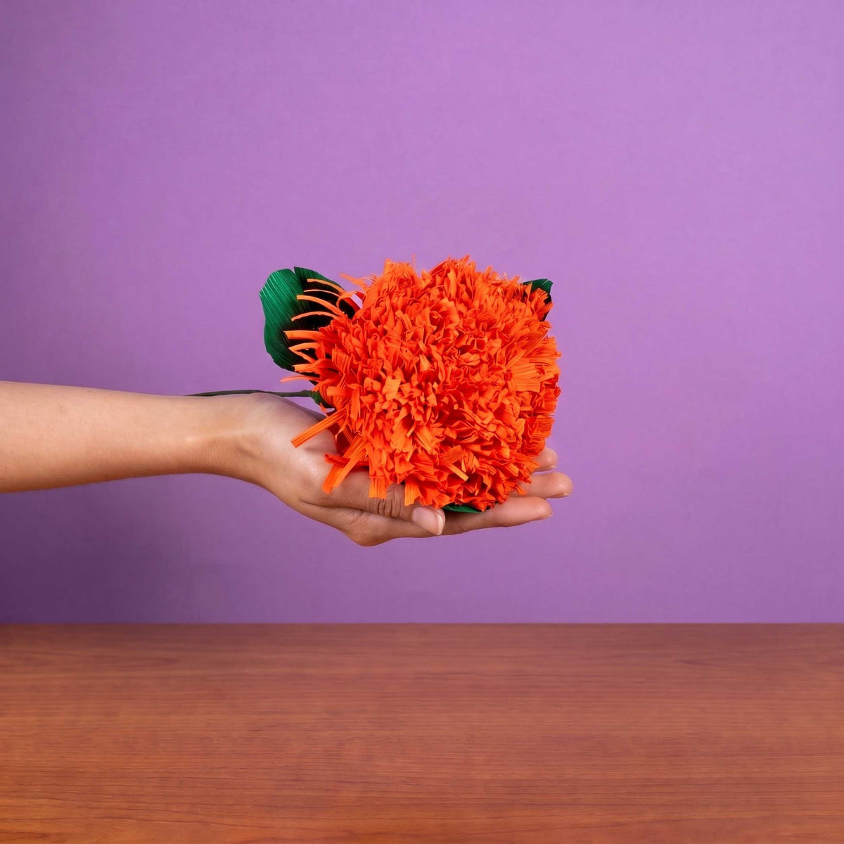 Cornhusk Cempasúchil (Marigold) Flower
