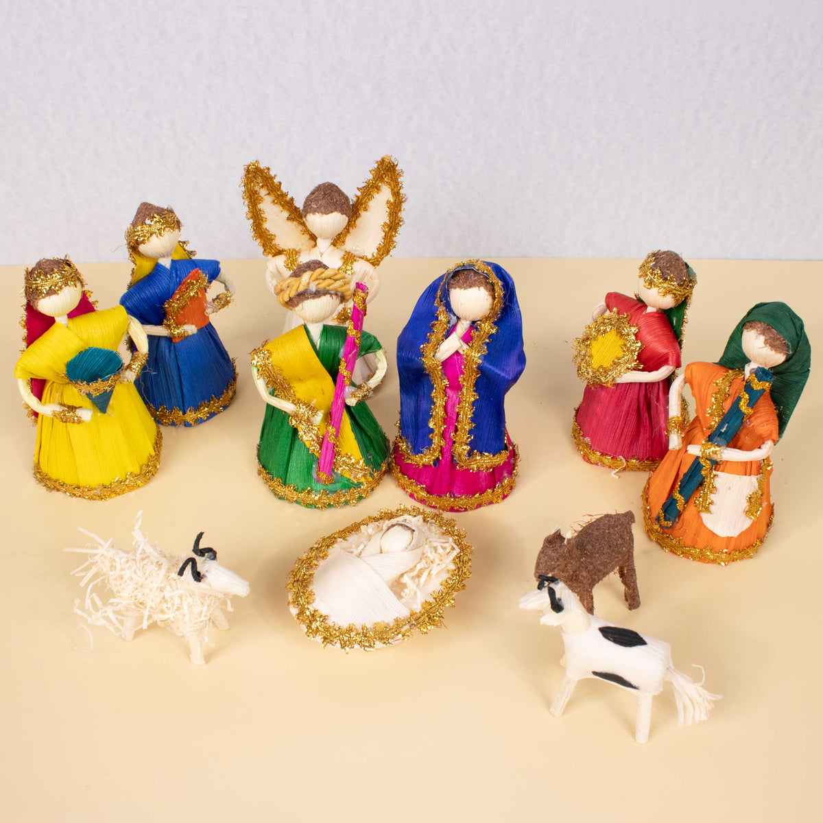 Cornhusk Nativity Scene (11pcs)