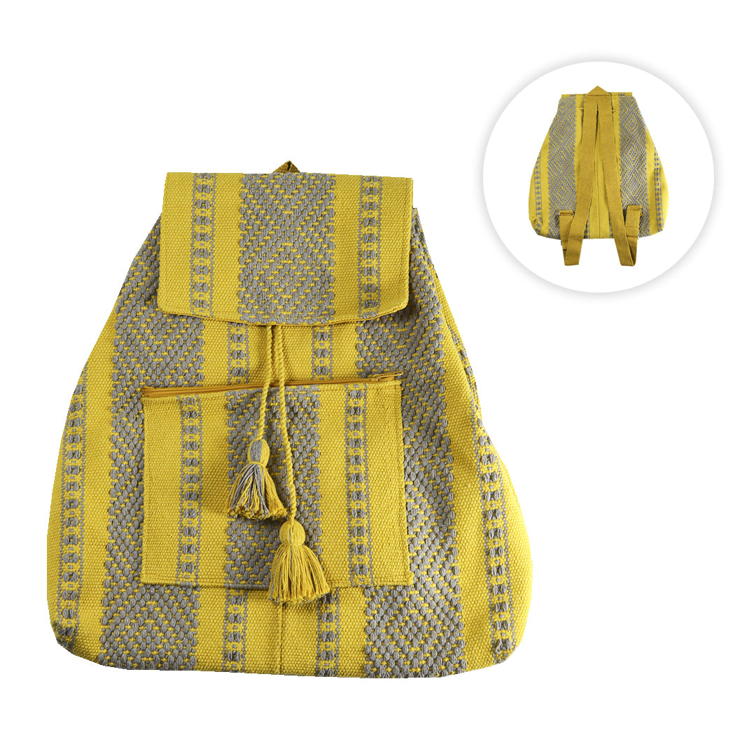 Jalieza Drawstring Woven Backpack | Lolo Modern Mexican Mercado