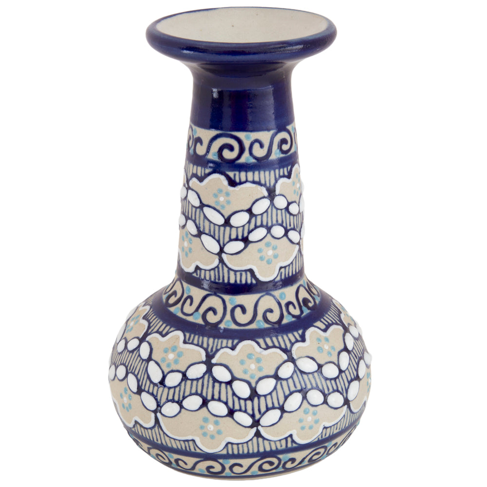 Coyoacán Hand-Painted Small Ceramic Bud Vase