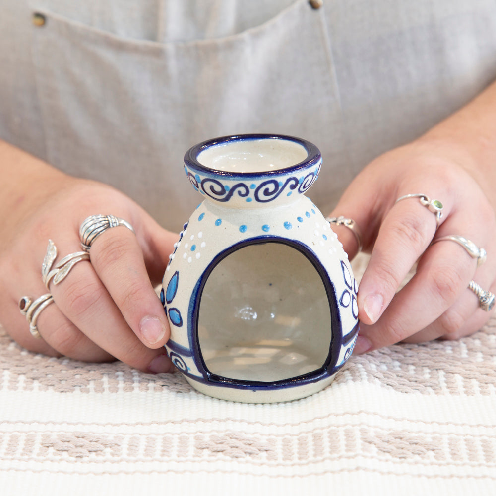 Coyoacán Hand-Painted Wax Melter/Oil Warmer