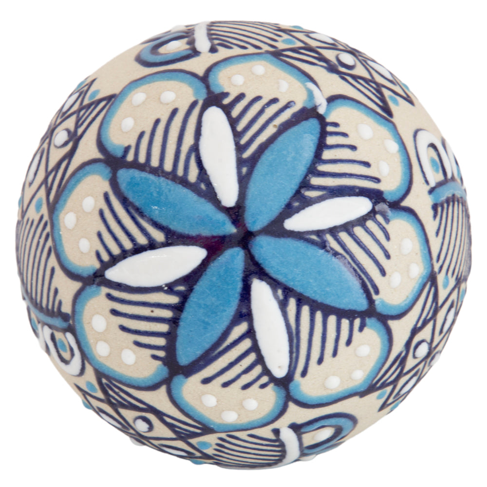 Coyoacán Hand-Painted Paperweight Sphere