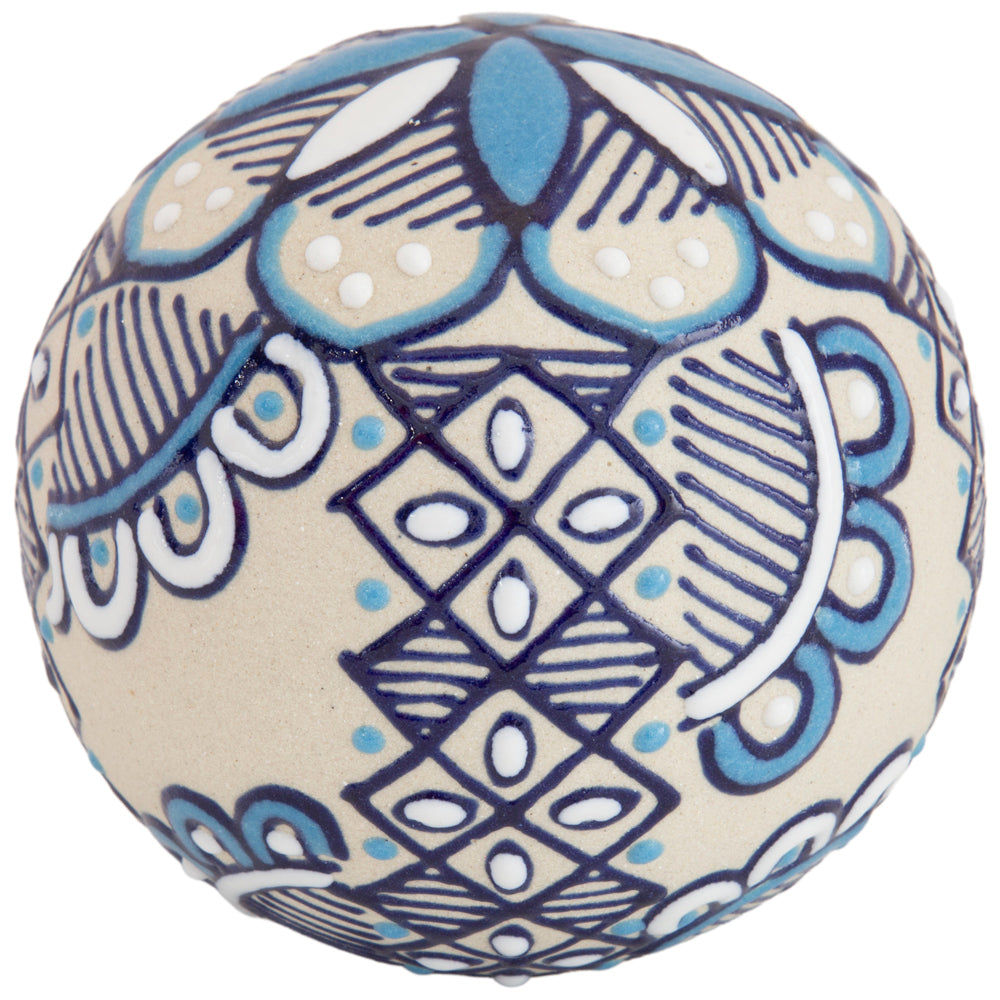 Coyoacán Hand-Painted Paperweight Sphere