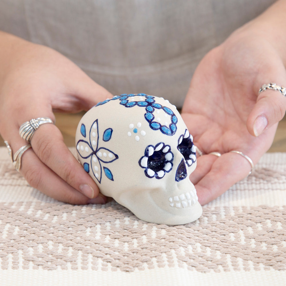 Hand-Painted Ceramic Sugar Skull