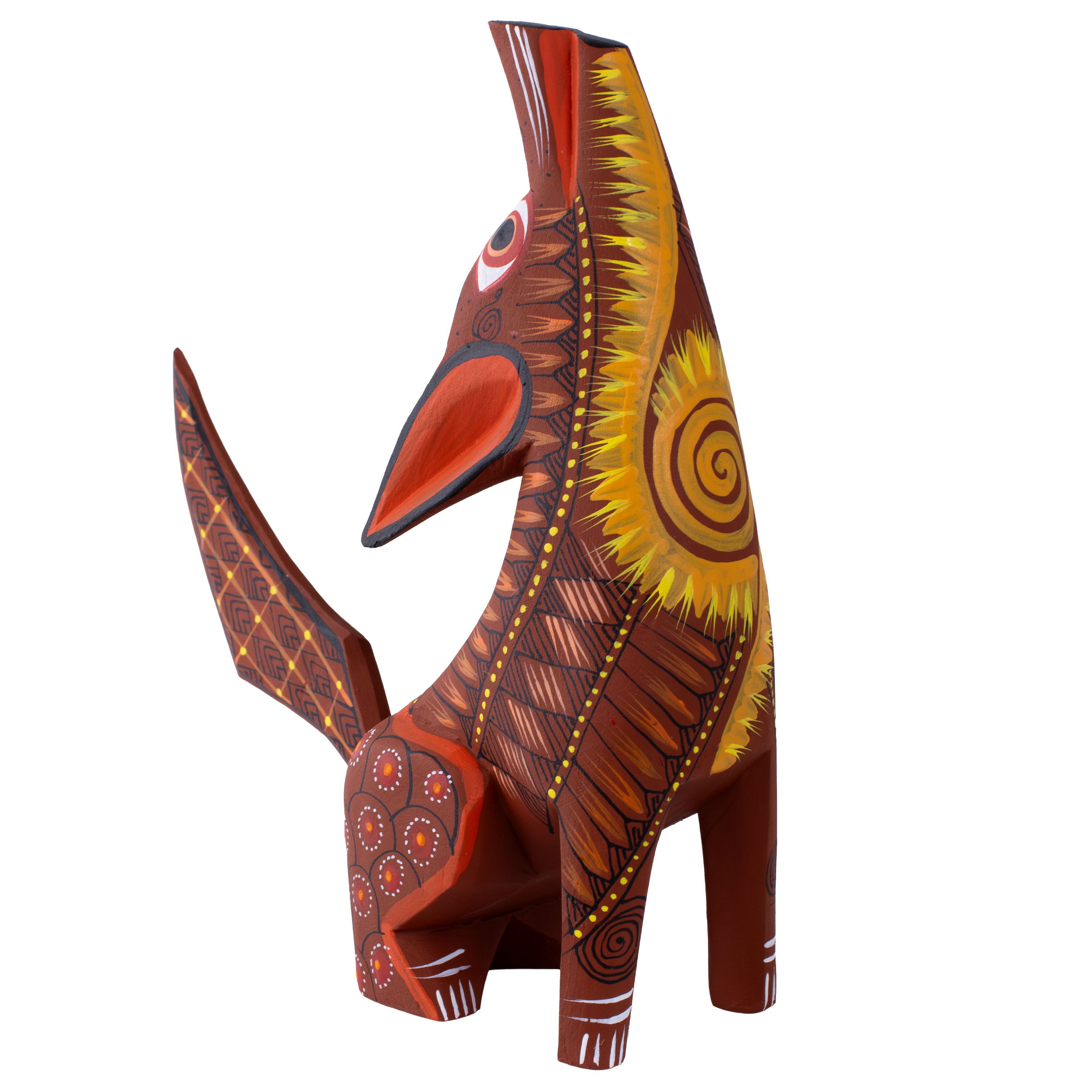 X-Large Coyote Alebrije with Frets