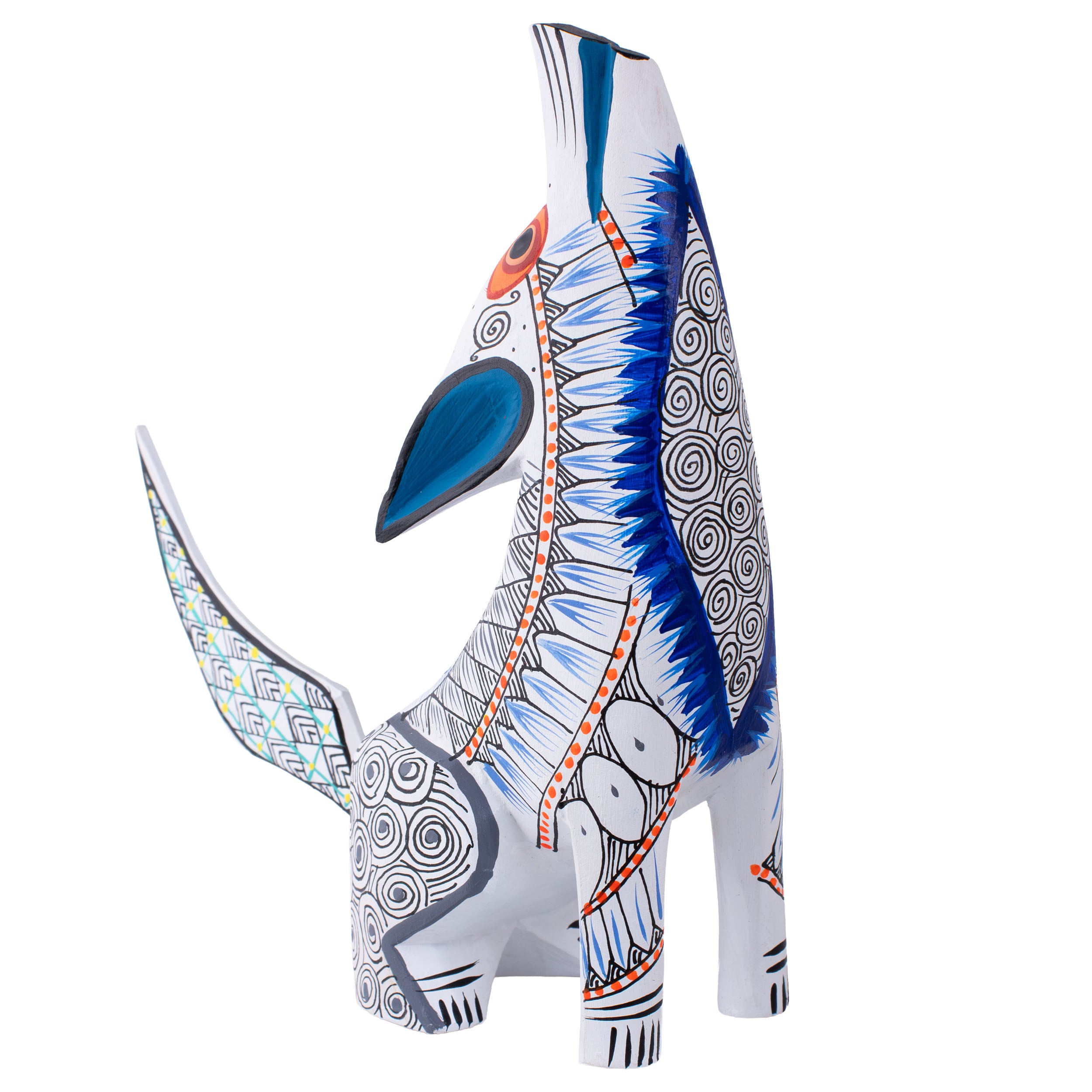 X-Large Coyote Alebrije with Frets