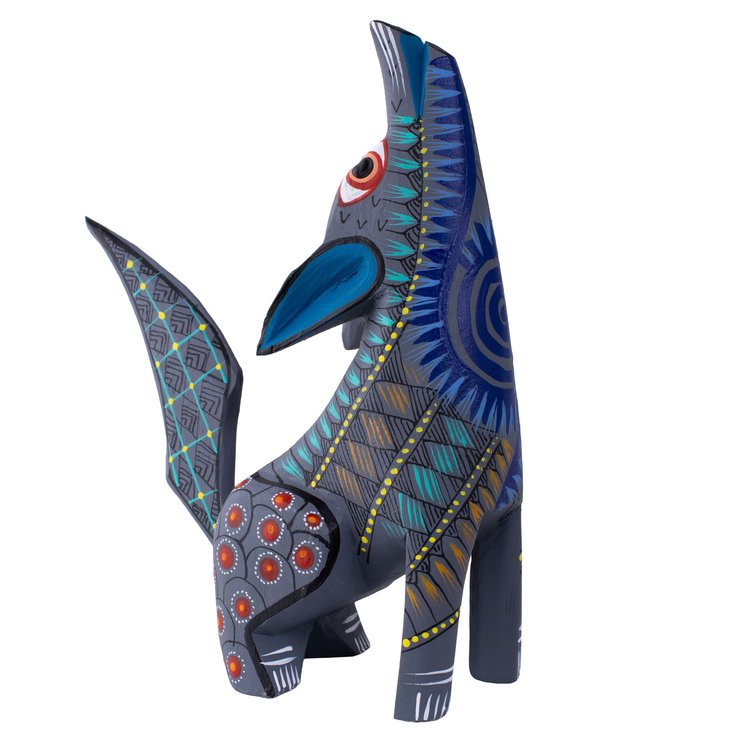 X-Large Coyote Alebrije with Frets