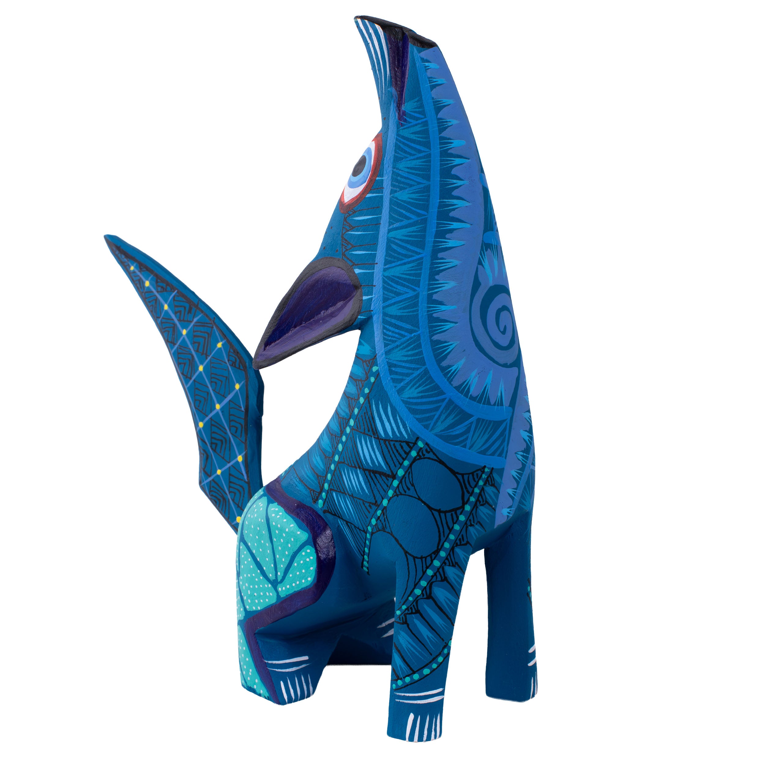 X-Large Coyote Alebrije with Frets