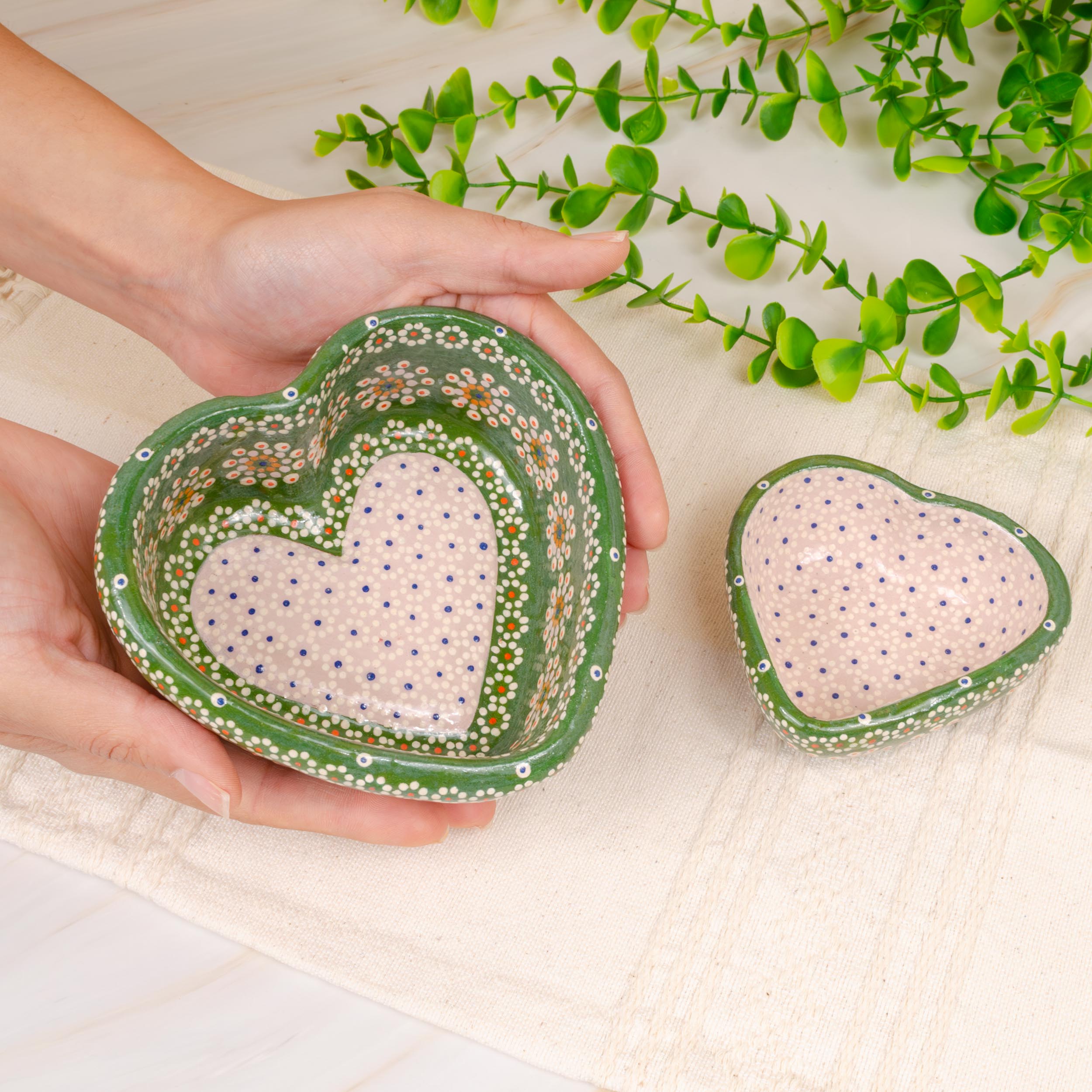 Capula Heart Dish Trinket Set