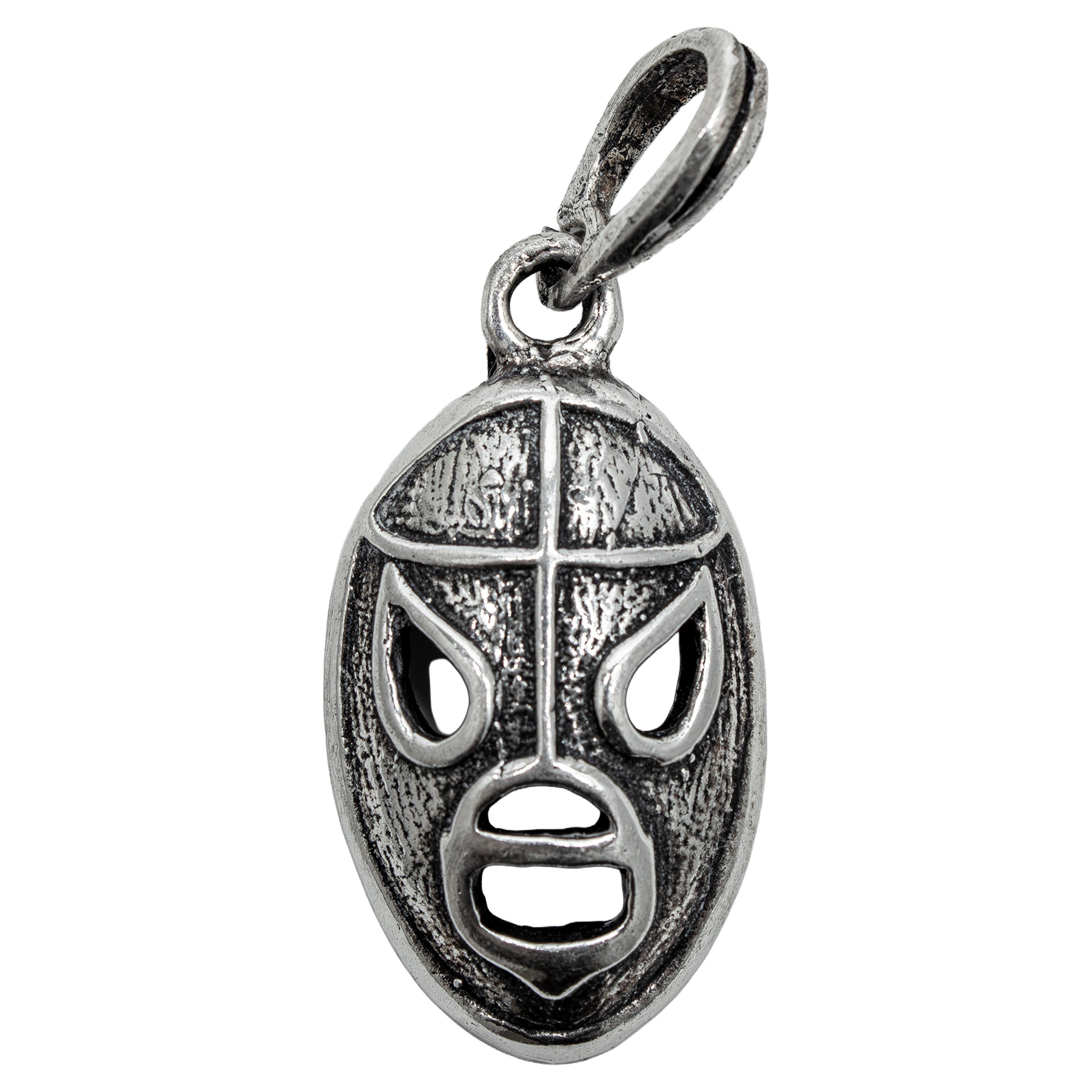Sterling Silver Lucha Libre Mask Pendant