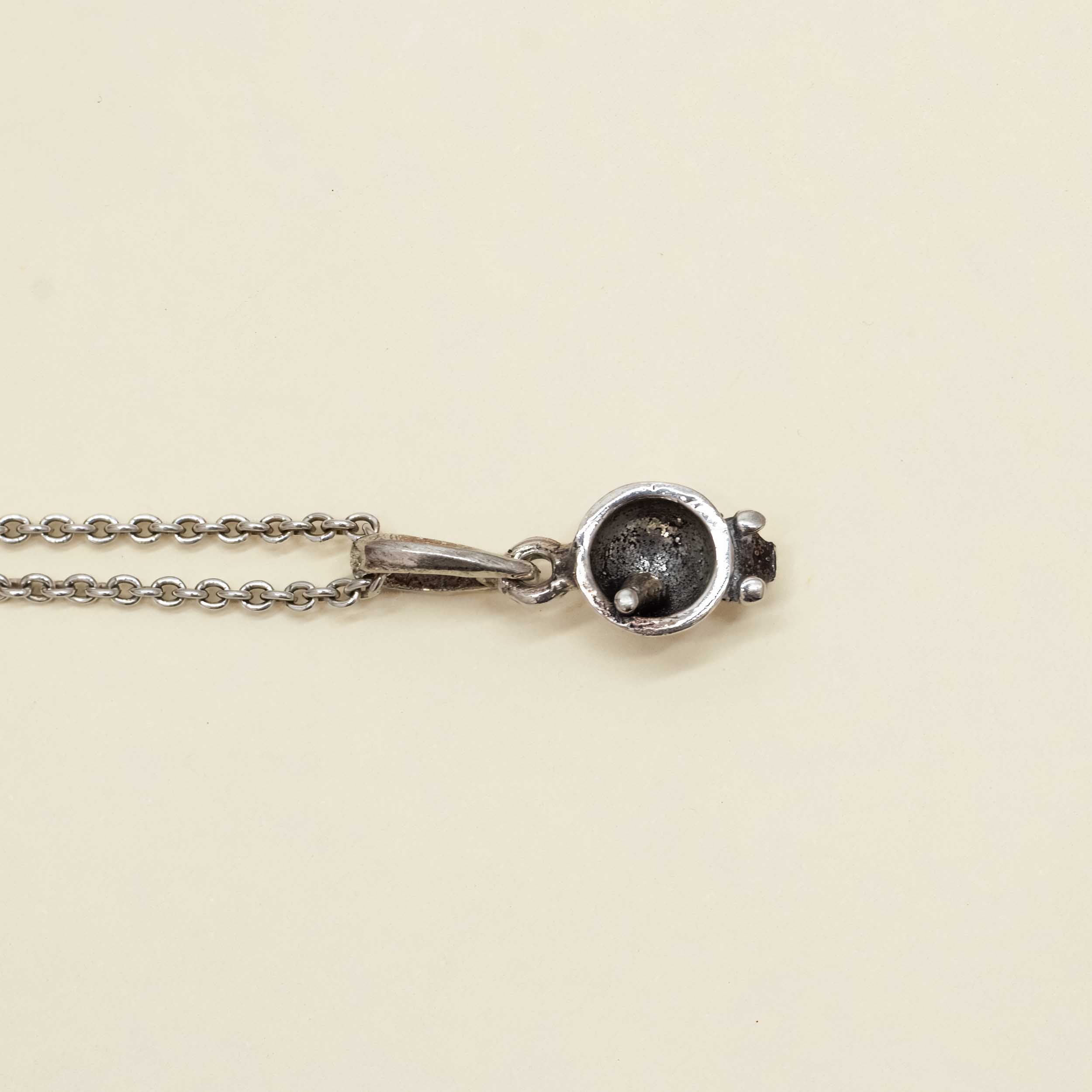 Sterling Silver Cochinito Molcajete Pendant